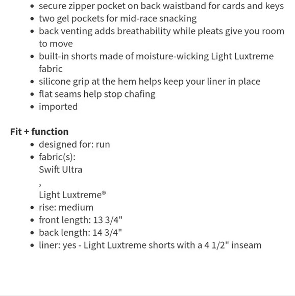 Lululemon Pace Setter Skirt Exploded Sashiko Cross Inkwell Ghost - Picture 16 of 16